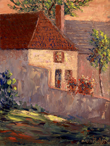 Backyard in Angles-sur-L'Anglin