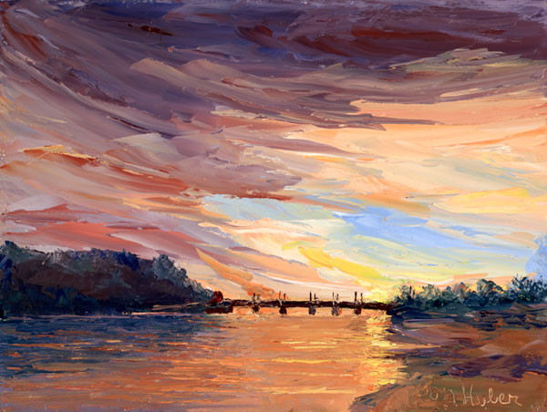 Sunset, Bayville Bridge